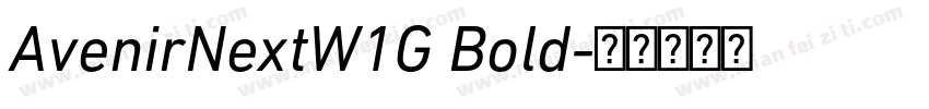 AvenirNextW1G Bold字体转换